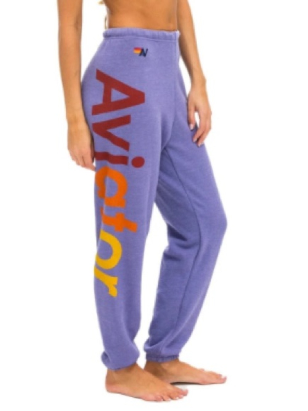 Aviator Nation purple (Lavender) logo sweatpants | Size Medium